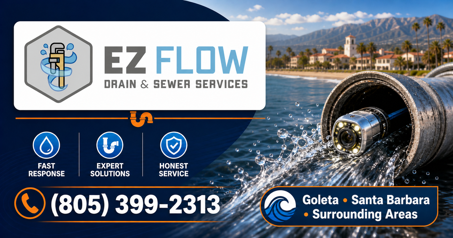 EZ FLOW Drain and Sewer Services in Goleta and Santa Barbara